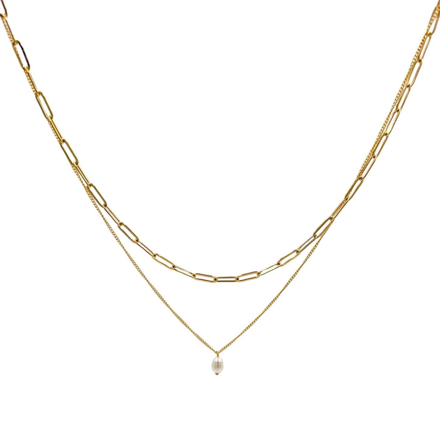Talia Pearl Layered Necklace