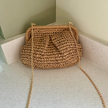 Bali Woven Charm Clutch